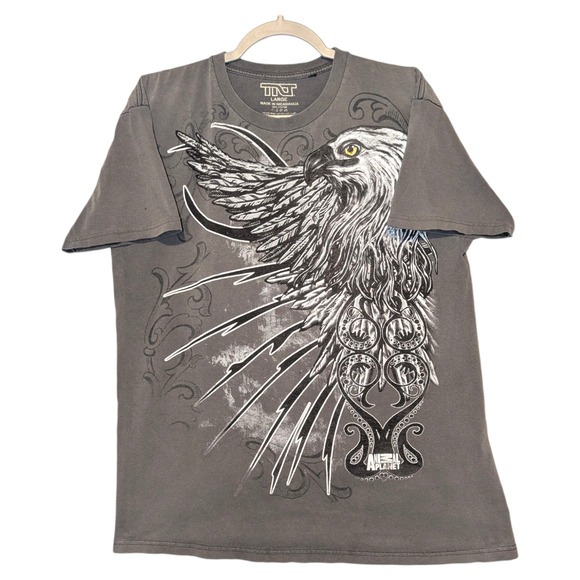 Y2K TNT Animal Planet Tribal Eagle t shirt - Picture 1 of 6
